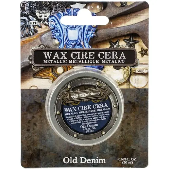 Finnabair Art Alchemy Metallique Wax, 0.68oz. Old Denim {1}