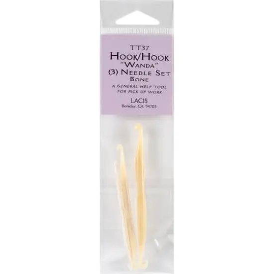 Lacis Double-Ended Crochet Hook Set Bone {1}