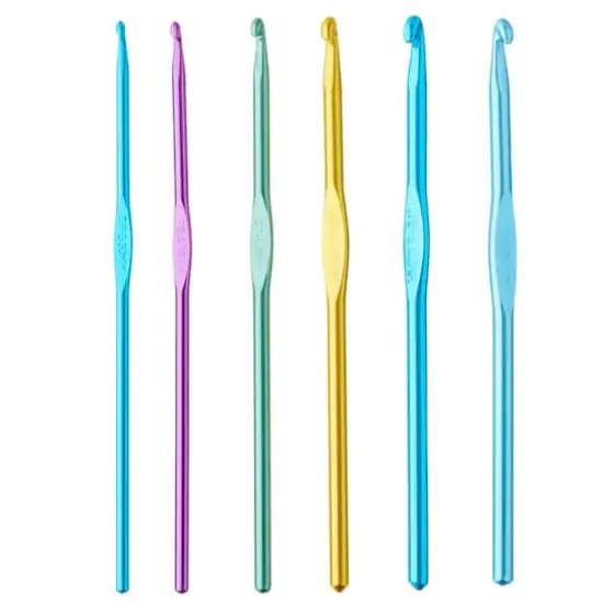 Anodized Crochet Hook Set by Loops & Threads&reg;, E-J {4}