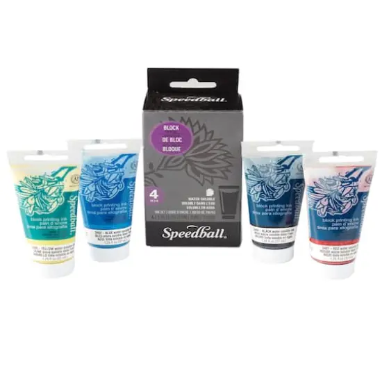 Speedball&reg; Basic Block Printing Ink Set {3}