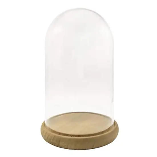 9.5" Glass Cloche with Wood Base by Ashland&reg; {1}