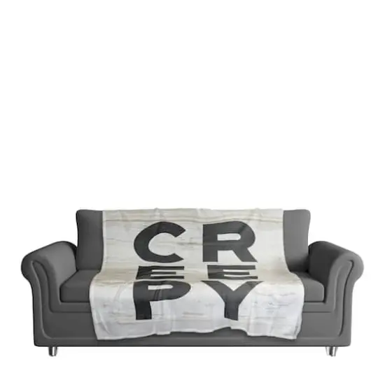 Creepy Wood Fleece Throw {3}