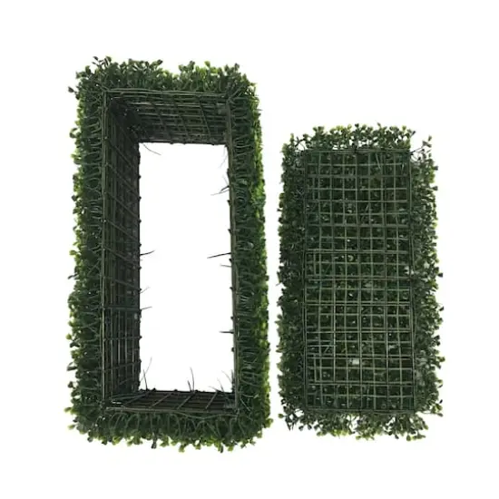 24" Artificial Green Boxwood Hedge {6}