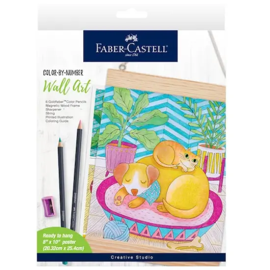 Faber-Castell&reg; Pet Parents Color By Number Wall Art Kit {1}