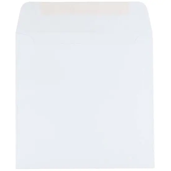 JAM Paper 6.5" x 6.5" White Square Invitation Envelopes {3}