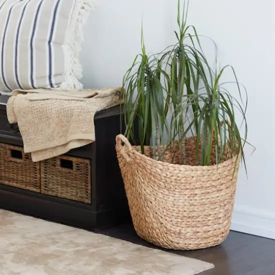 Brown Sea Grass Contemporary Storage Basket {6}