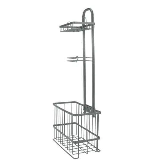 Bath Bliss Cottage Collection Gray Adjustable Bathroom Organizer {5}