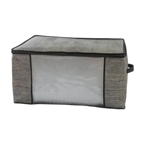 Simplify Black Blanket Storage Bag Set {3}