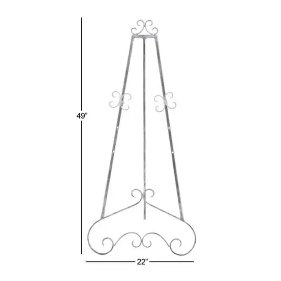 48'' Gray Iron Traditional Easel {6}