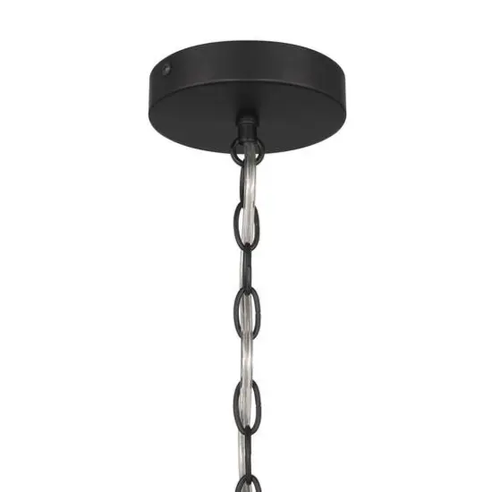 Hello Honey&reg; Rattan Taper Pendant Light Black {7}