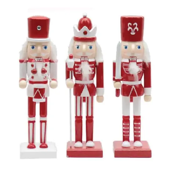 Santa's Workshop 10" Red & White Nutcracker, 3ct. {1}