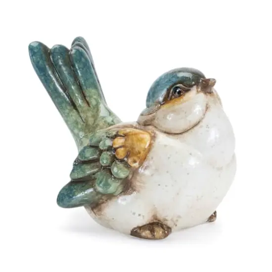 3" Terra Cotta Bird Figurines Set {5}