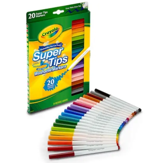 Crayola&reg; Washable Super Tips Markers, 6 Packs of 20 {3}
