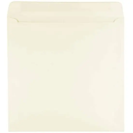 JAM Paper 7.5" x 7.5" Square Invitation Envelopes, 25ct. Ivory {1}