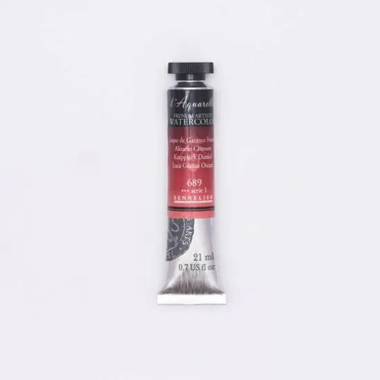 Sennelier French Artists' Watercolor, 21mL 689 Alizarin Crimson S1 {1}