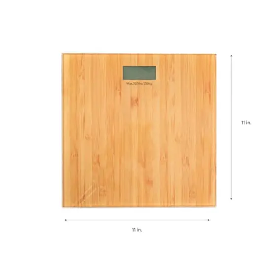 Bath Bliss Digital Glass Scale Bamboo {7}