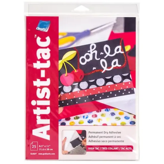 Grafix&reg; Artist-Tac&trade; Dry Adhesive Sheet, 8.5" x 11" {1}
