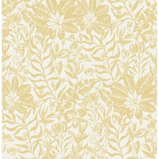 NuWallpaper Yellow Foliole Peel & Stick Wallpaper {1}