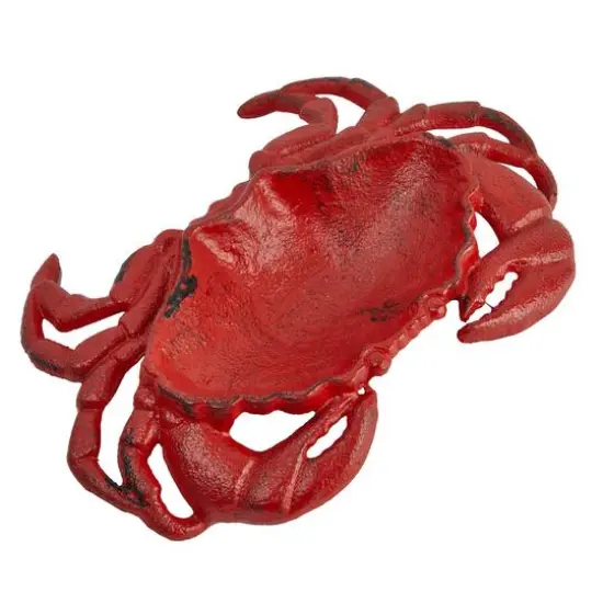 Hello Honey&reg; 8.5" Red Crab Decorative Cast Iron Dish {1}