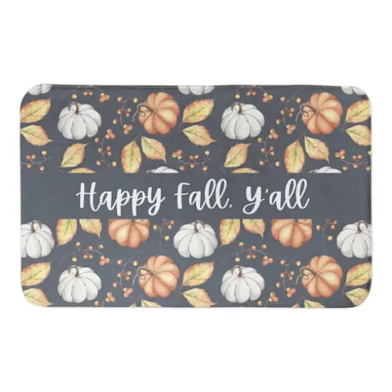 Happy Fall Yall Bath Mat {1}