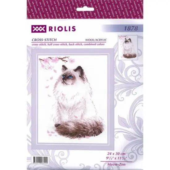 RIOLIS Meow-Zen Cross Stitch Kit {1}