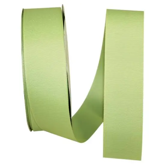 Reliant 1.5" x 50yd. Grosgrain Solid Ribbon Lime Juice {1}