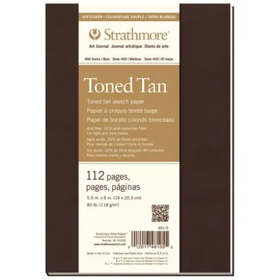 Strathmore&reg; 400 Series Soft Cover Toned Tan Art Journal {1}