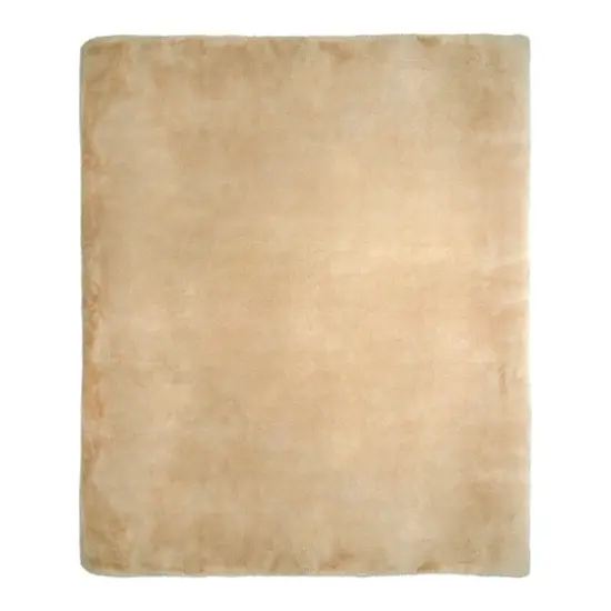 60" Faux Fur Throw Blanket by Ashland&reg; Beige {3}