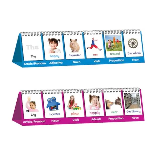 Junior Learning&reg; Double-Sided Parts of Speech Flips, 2ct. {1}
