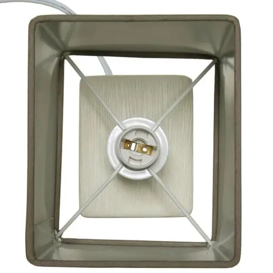 11.8" Simple Designs Stone Table Lamp {7}