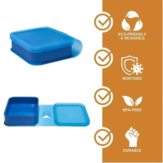 Silipint&reg; Sandwich Size Silicone Go Go Bowls, 2ct. Deep Pool {5}