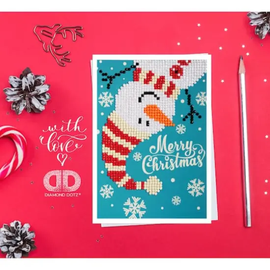 Diamond Dotz&reg; Merry Christmas Snowman Diamond Painting Kit {3}