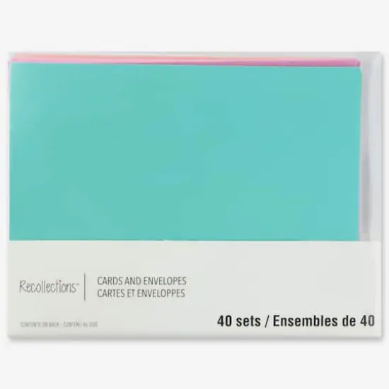 Shimmer Cards & Envelopes by Recollections&trade;, 4.25" x 5.5" {5}