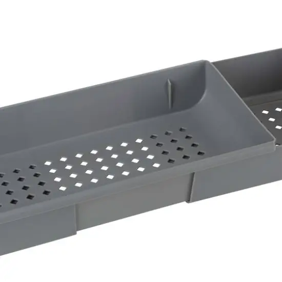 Bath Bliss Gray Expandable Non-Slip Bathtub Caddy {7}