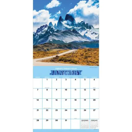 TF Publishing 2024 Mountains Wall Calendar {4}