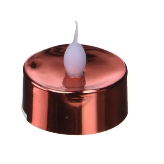 Christmas Flicker Flame LED Tea Light Candle Set, Red {4}