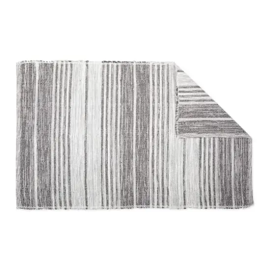 DII&reg; Variegated Gray Recycled Yarn Rug, 2ft. x 3ft. {4}