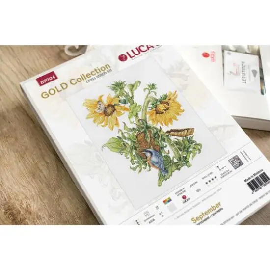 Luca-S September Bouquet Counted Cross-Stitch Kit {3}