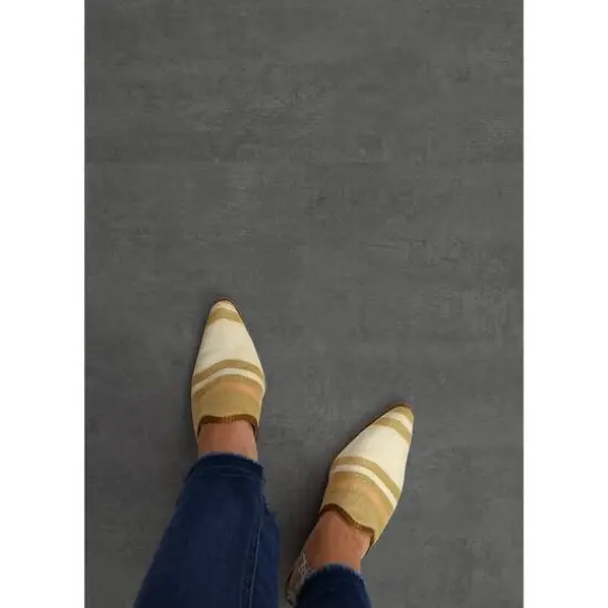 FloorPops Quarry Dark Gray Peel & Stick Floor Tiles {8}