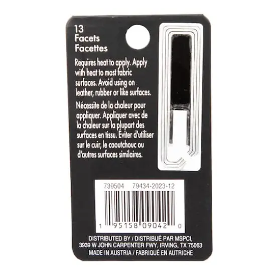 SS16 Round Hotfix Austrian Crystals by Bead Landing&trade;, 50ct. Jet {6}