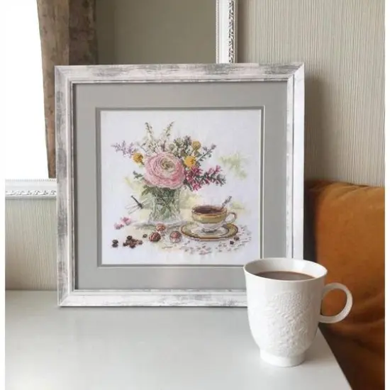 Alisa Morning Coffee Cross Stitch Kit {7}