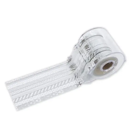 Silver Foil Crafting Washi Tape & Dispenser Set by Recollections&trade; {3}