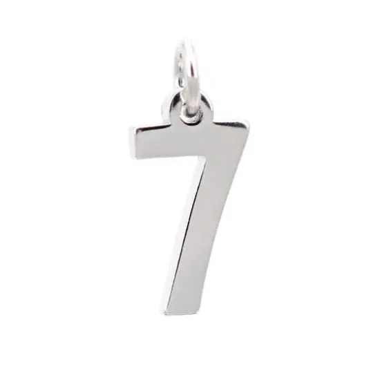 Sterling Silver Number Charm by Bead Landing&trade; 7 {1}