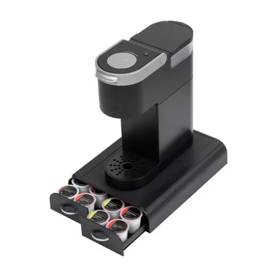 Mind Reader Anchor Collection Black 2-Drawer Single Serve Coffee Pod Drawer {6}