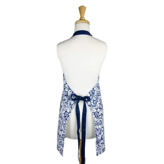 DII&reg; Damask Apron Nautical Blue {5}