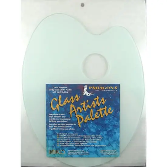 Amaco Classic Oval Glass Palette {1}