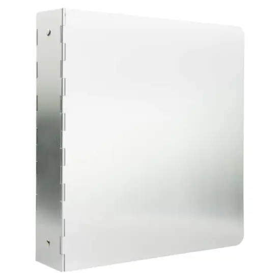JAM Paper 2" Silver Aluminum 3-Ring Binder {3}