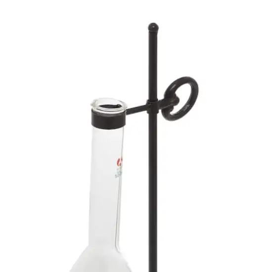 17" Clear Metal Contemporary Vase {5}