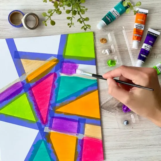 ArtSkills&reg; 5-Minute Masterpieces Tape Art Paint and Reveal {8}