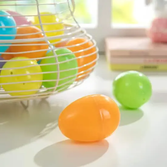 Glitzhome&reg; 6 Colors Easter Plastic Fillable Eggs, 90ct. {5}